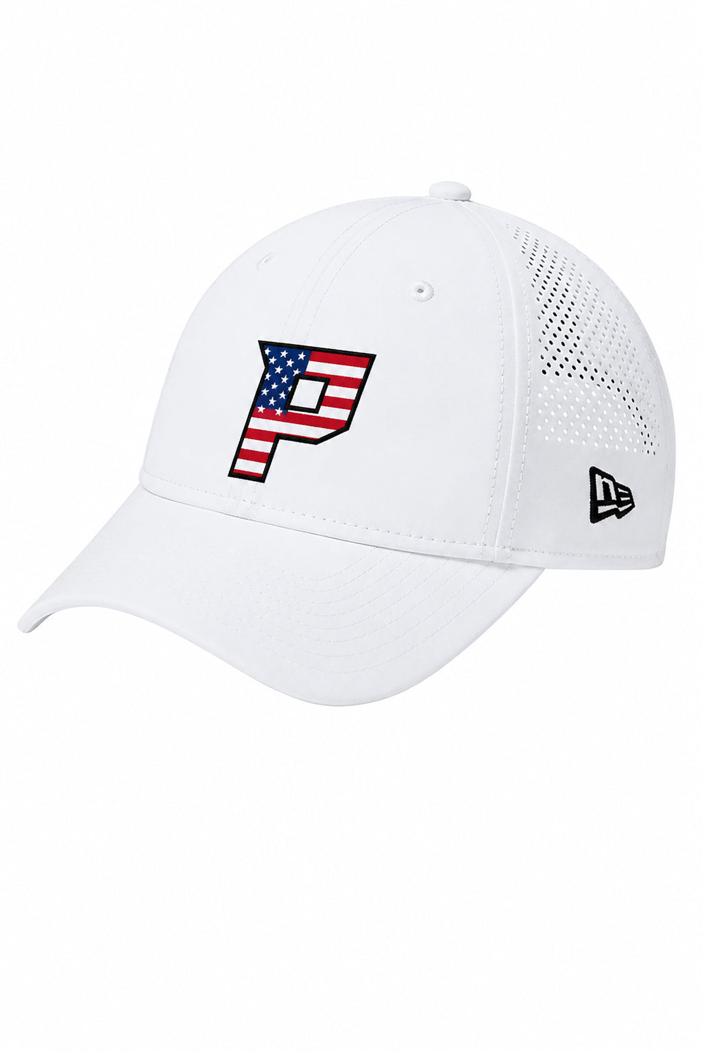 Patriotic P Performance Hat - White